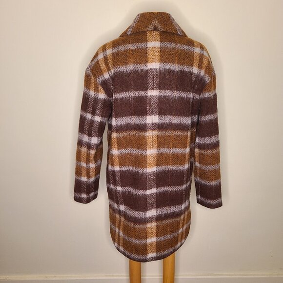 EDC (Esprit) Recycled Plaid Wool Jacket - Medium NWT - Picture 3 of 11